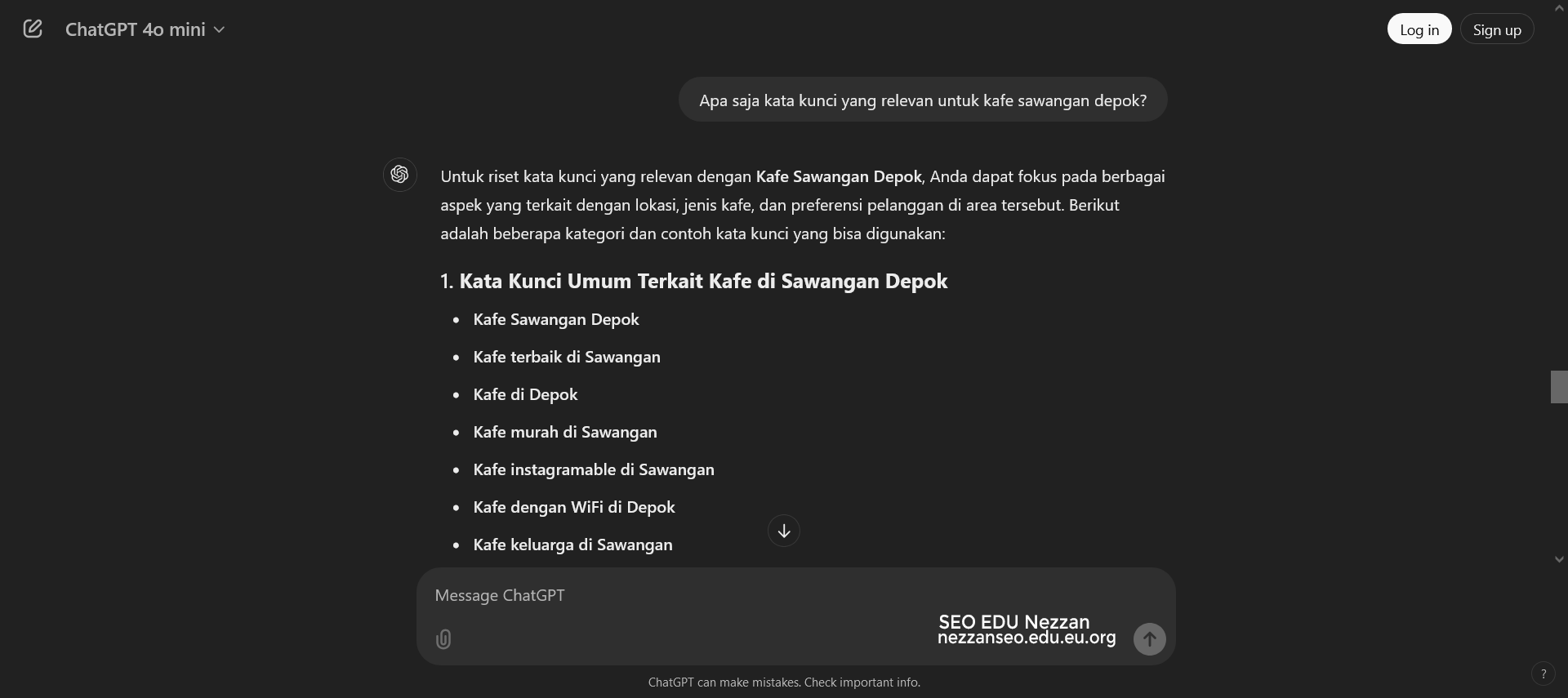 Cara Riset Keyword Dengan ChatGpt Gratis