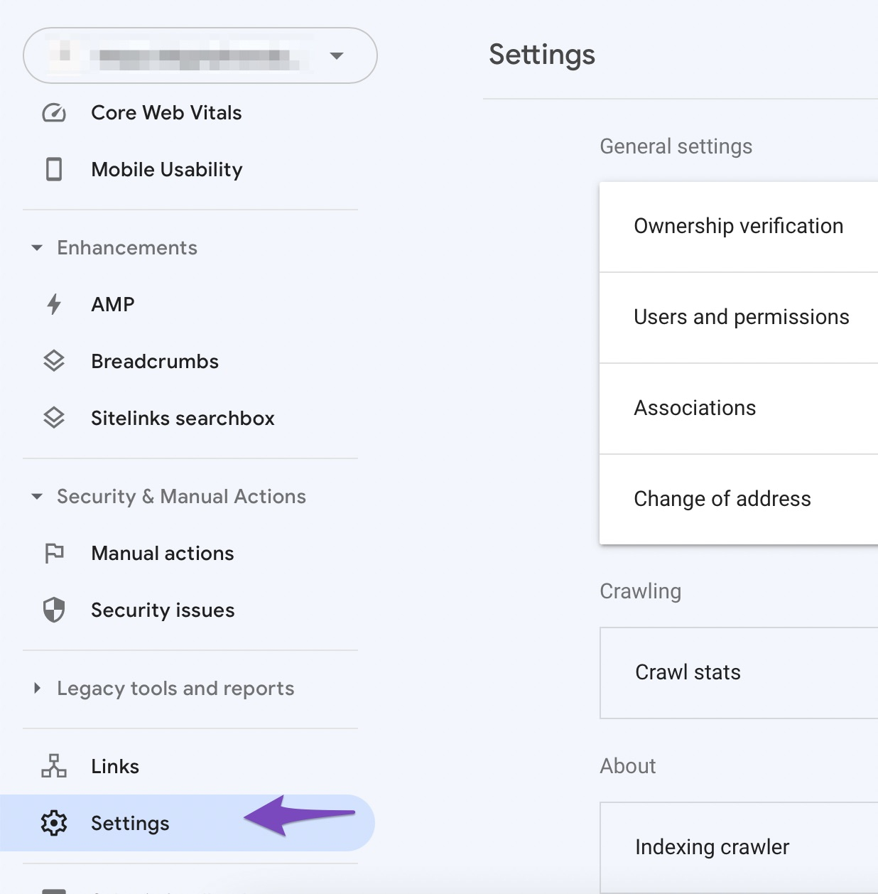 settings-google-search-console