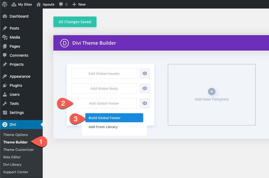 menambah Section Baru Footer